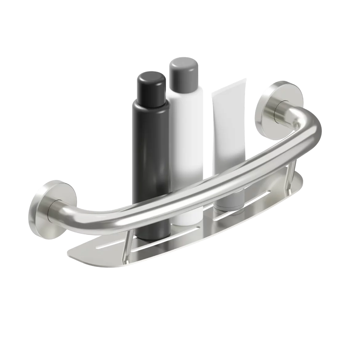 plus 16inch shampoo shelf in brushed stainless