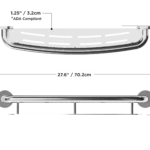 dimensions of the 24" shampoo shelf